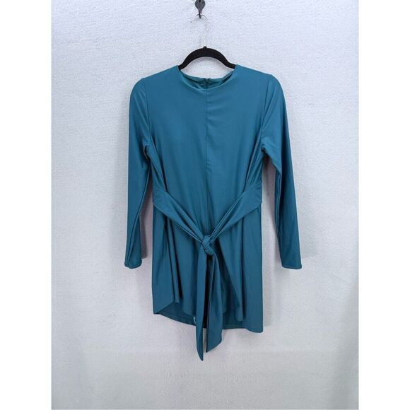 Sei Sorelle Swim Dress Zuria Zenith Teal Blue Size M - Picture 4 of 10